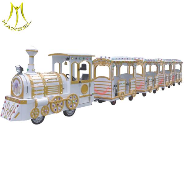 Quality Hansel  high quality large  24 seats amusement trackless tourist train for sale wholesale