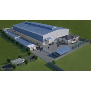 Q235B Q355B Steel Structure Warehouse Building Sandwich Panel Construction