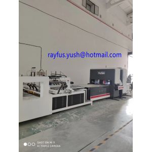 Inline Carton Folder Gluer Machine / Automatic Pasting Machine Bundling Pe
