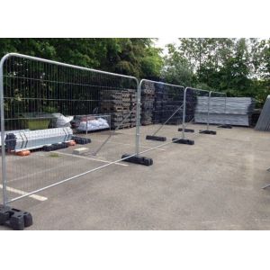 Cheap Welded Temporary Mesh Fencing , Electro Galvanized Security Fence Panels for sale