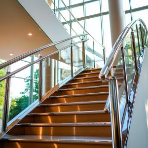 Sleek Adjustable Stainless Steel Handrails for Decks and Patios