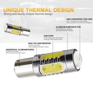 6000K Auto Universal LED Brake Turn Signal Lights For Car 7.5W 12V