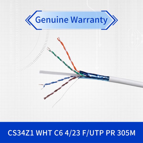 Quality CommScope NETCONNECT CS34Z1 Category 6 F/UTP Cable with 23 AWG Solid Bare Copper and 305-meter Reel for IEEE 802.3bt PoE wholesale