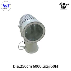 350° 600W 4000K-4500K LED Search And Rescue Light ≥3000m Distance For Fishery