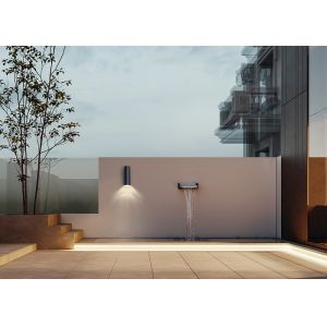 6W 12W Modern Simple Outdoor Wall Lamp LED Waterproof Double Head Shell E27