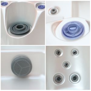 Modern Design American Acrylic Freestanding Hot Tub with 5 Years Warranty and