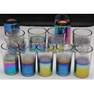 PVD ARC ion plating machine for Glass Cups- rainbow, green, blue, purple, Gold,