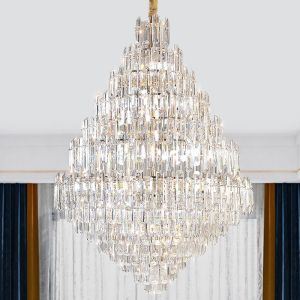Luxury Led Crystal Chandelier For Living Room Modern Home Decor Lobby Large