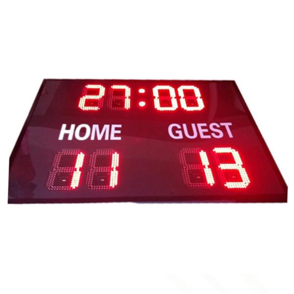 Eco Friendly Electronic Soccer Scoreboard , Led Soccer Scoreboard Single Red