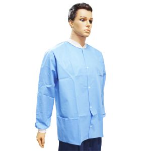 Overcoat With Label Accessories Polypropylene Microporous SMS Non Woven PP Lab