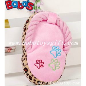 5.2"Plush Stuffed Slipper Pet Toy With Squeaker in 3 colors