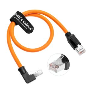 Alvin's Cables Cat6 Shielded RJ45 Cable 49.2ft Up Angle for PLC Robotics