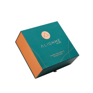Premium Teeth Aligner Box Magnetic Packaging Box With Cardboard Divider