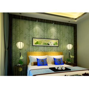 Wet Embossing Moisture - Proof Non woven Wallpaper With Bamboo Pattern