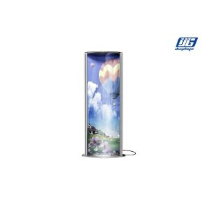 Vertical Biconvex Snap Poster Frames Double Sided Graphic Advertising Stand