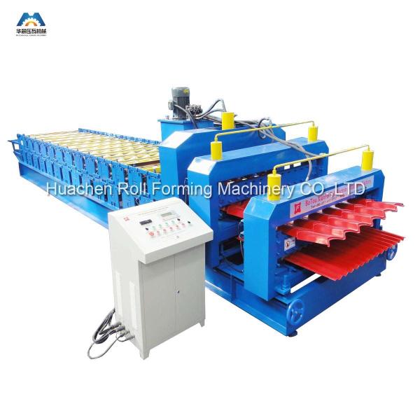 Quality Electrical 1250MM Width Double Deck Roll Forming Machine wholesale