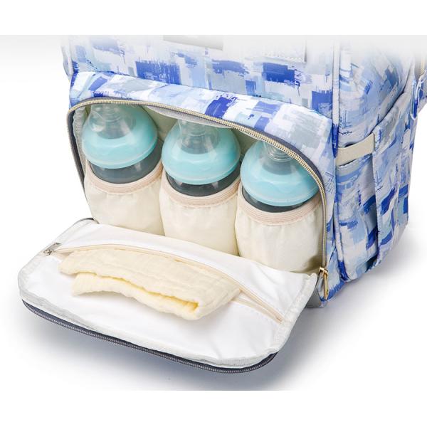 Factory Hot Sell Mommy Outdoor Travel Baby Diaper Bags Large Capacity with Kids Stroller Strap Backpack for Mom Mochila