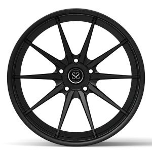 18x9 And 18x10 Satin Black Custom 2-PC Rims Diameter 17/18/19/20/21/22/23/24 For