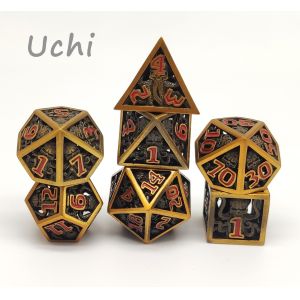 China OEM Portable Micro Metal Dice , Lightweight Sharp Edge Dice Set on sale