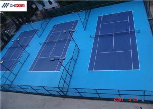 Cheap Blue Tennis Court Flooring Abrasion Resistant Shock Absorption for sale