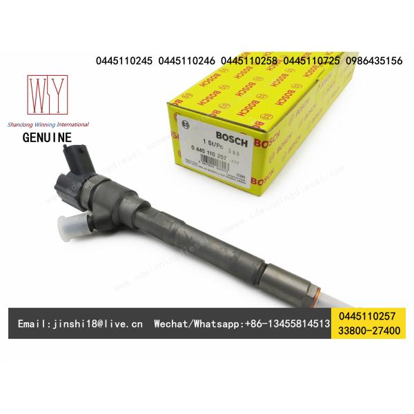 BOSCH GENUINE AND NEW FUEL INJECTOR 0445110257 0445110258, 33800-27400, 0445110245, 0445110246, 0445110725, 0986435156