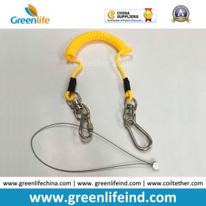Protection Wire-Core Spiral Tool Holder Lanyard Safety Line Red String