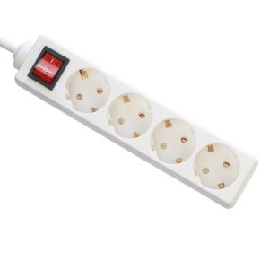 1m 2m 3m European Plug Adapter With 4 Outlet Power Strips H05VV-F 3x1.5mm2 Power