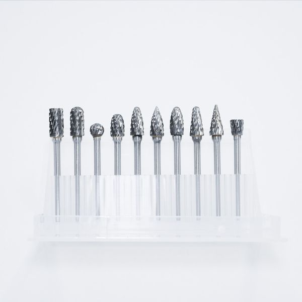 6mm Double Groove Carbide Rotary Burr with 10 Different Shapes for Stainless