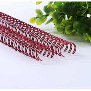Book Binding 1/2'' Metal Spiral Wire , 23 Loops Double Wire Ring