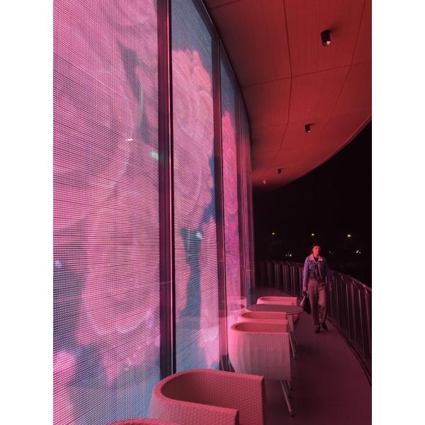 P2.5transparent glass screen full color , 3G WIFI transparent video wall