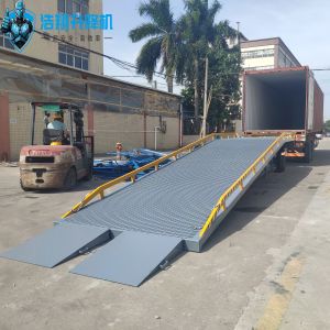 Cheap Grey Loading And Unloading Goods Hydraulic Dock Ramp Efficient for sale