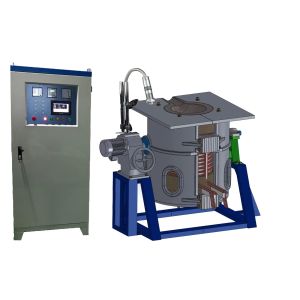 200KGS Iron Copper Induction Melting Furnace 300KW Medium Frequency Induction