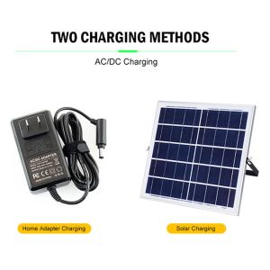 Chargeable Solar Powered Panel Fan 12W AC Charging 3 Durability Eco Friendly