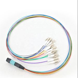 MTP/MPO to LC fiber optic cable 8 core mpo fan-out cable