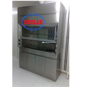 Manual Control Method Ducted Lab Fume Hood Easy to Audible And Visual Alarms