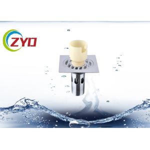 10cm X 10cm Round Bathroom Floor Drain Easy Clean Brushed 304 SS Type