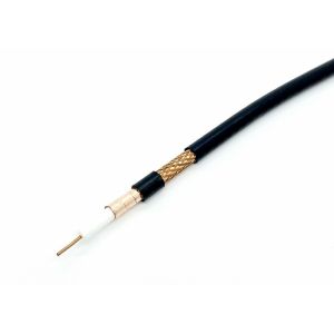 RG59U 75 Ohm Coaxial Cable 3.7Foam PE Golden Color Foil Customized Color