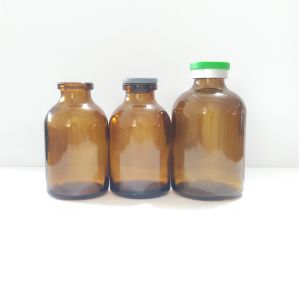 10ml 30ml 100ml Amber Glass Reagent Bottle Molded Antibiotic Glass Bottle