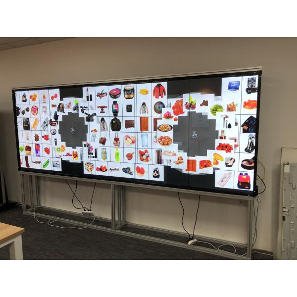 55 Inch Seamless Lcd Video Wall , Touch Screen Video Wall 0.99MM Ultra Narrow Bezel