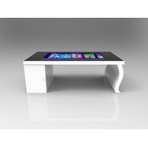 1080p Interactive Touch Screen Coffee Table White Shell Resolution 1920×1080