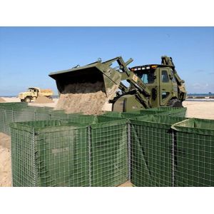 4mm Security Welded Gabion Baskets Flood Control Barriers Wear Resisting