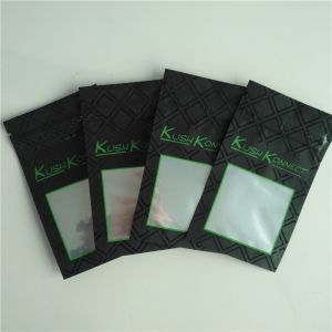 Cheap Custom Logo Kush Connect Packaging Bag Hemp Flower packaging Three Side Seal Bag With for sale