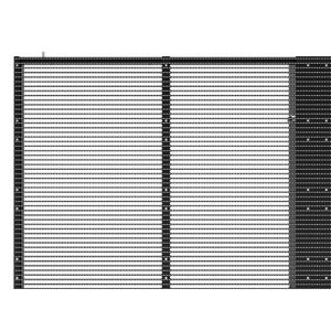 Indoor GCL Full Color Transparent Video Wall With Quick Heat Dissipation