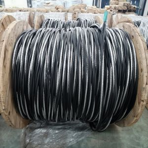 Overhead Single Core Covered Line Wire 1/0 2/0 2/4/6AWG Stranding Bare Aluminum