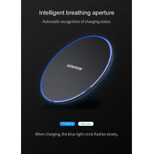 Aluminium Alloy Mobile Phone Power Charger 10W Fast Wireless Charge Support