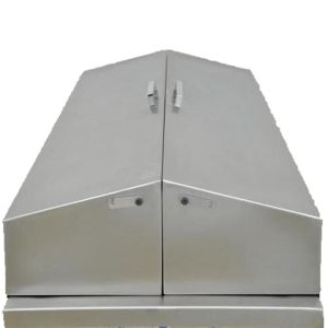 High Quality Stainless Steel Material Mortuary Trolley With Cover For Funeral