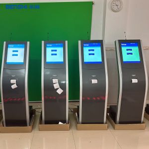 Kiosk Queue Management System Ticket Dispenser With Calling Pan / LED Panel