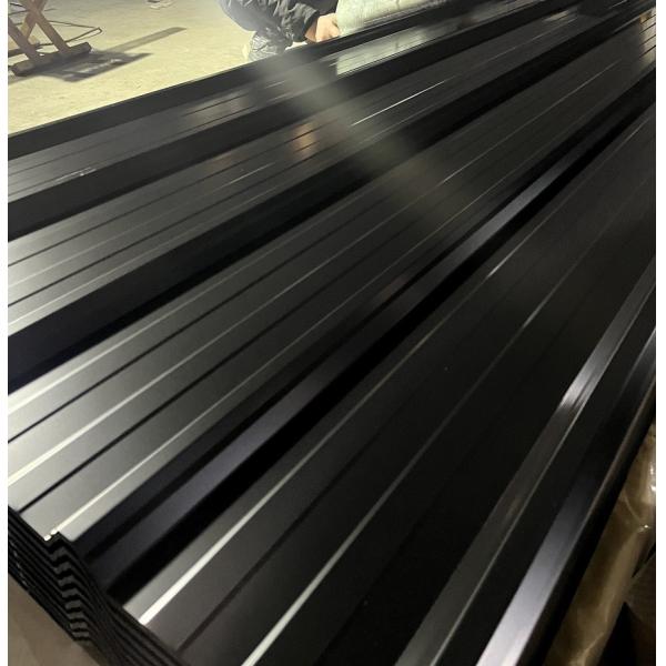 PPGL 30 Years RAL9005 Black Color Metal Corrugated Tile Trapezoidal Galvanized
