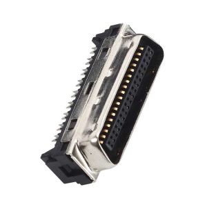 1.27mm CEN-TYPE14~100P computer pin connectors black color IDC ribbon type for