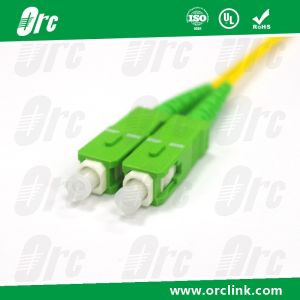 SM OS2 SC / APC Duplex Fiber Optic Pigtail For FTTH / FTTB / FTTX Custom Length